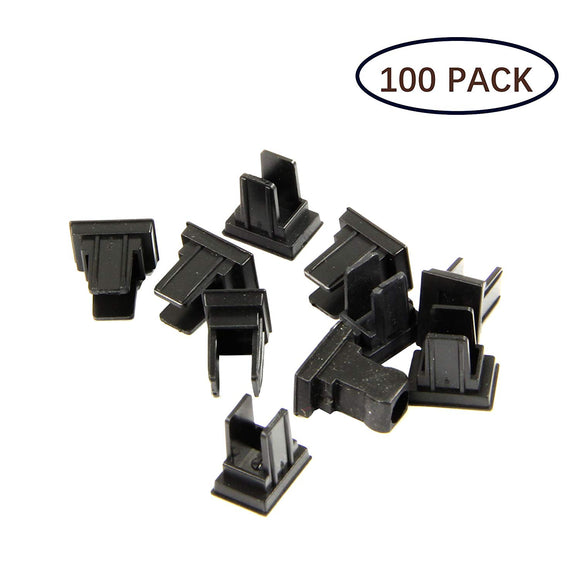 Fiber Optic Adapter Simplex SC Dust Cap Black Color. 100pcs/Pack.